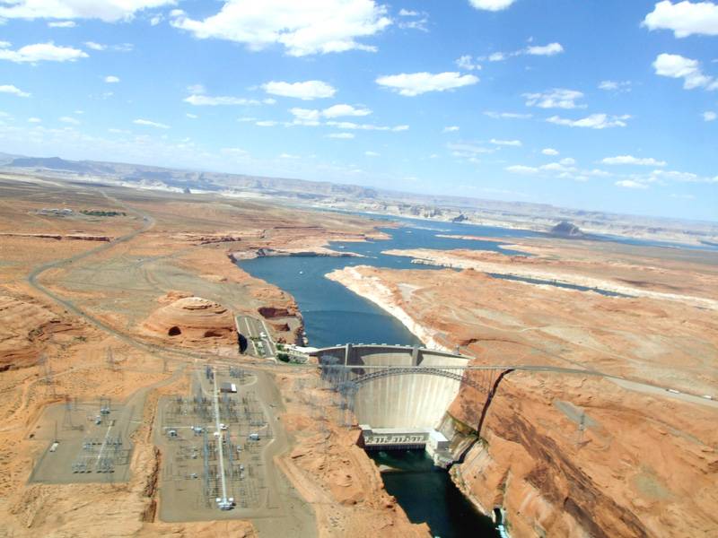 094 Arizona - survol du Lake Powell